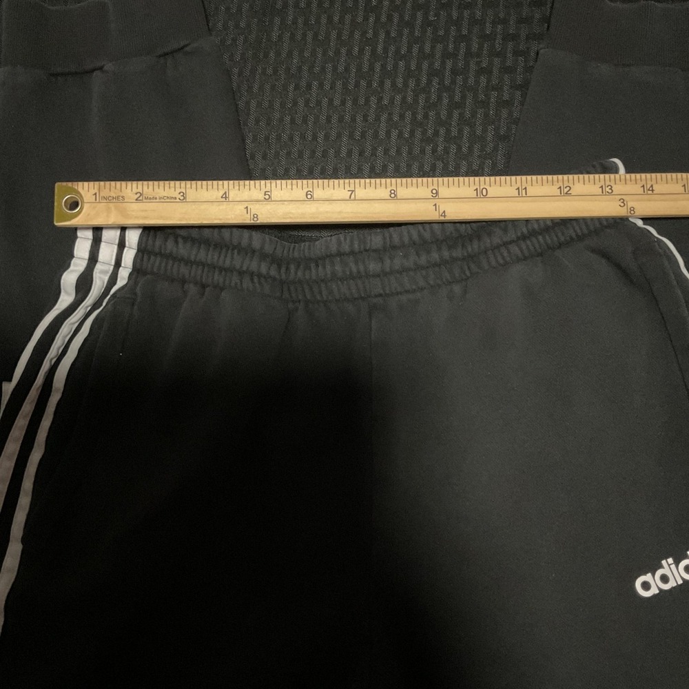 Adidas Lot of 3 Pants & Shirts Mens Medium Black Fleece Sweatpants Joggers Gym - Picture 11 of 15